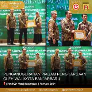 Read more about the article UKPBJ Kota Banjarbaru Menerima Penganugerahan Piagam Penghargaan Oleh Walikota Banjarbaru
