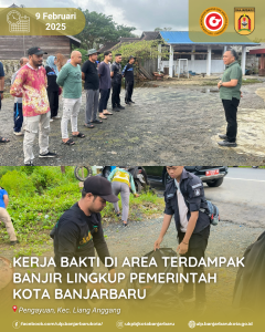 Read more about the article Kerja Bakti di Area Terdampak Banjir Lingkup Pemerintah Kota Banjarbaru